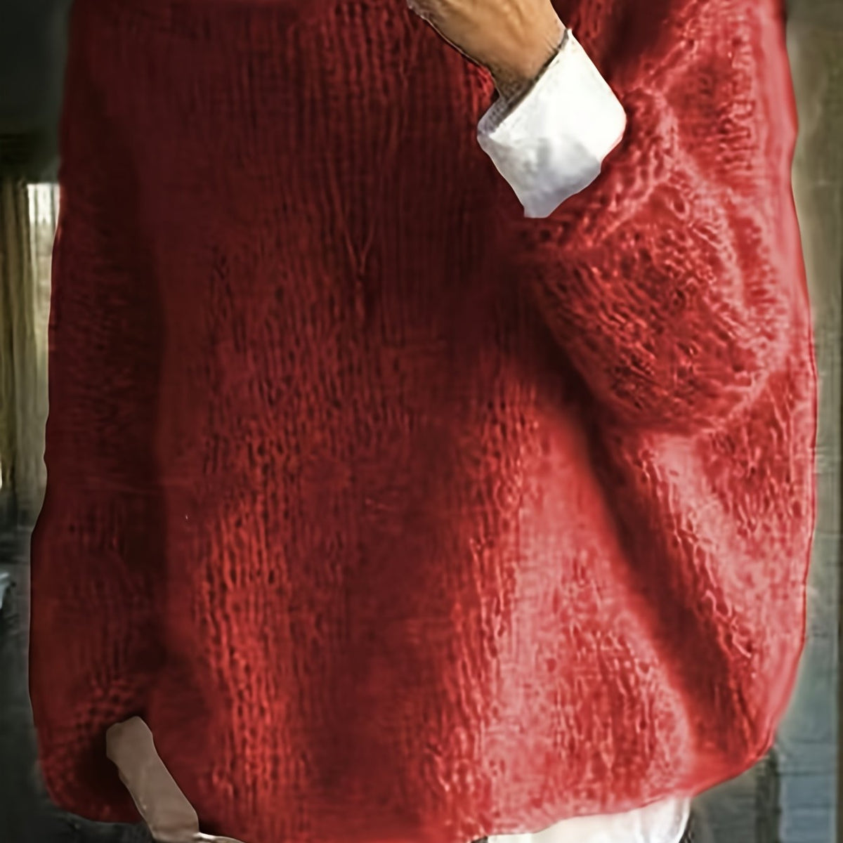 Women's Relaxed Crew Neck Sweater in Soft Knit for Casual Wear