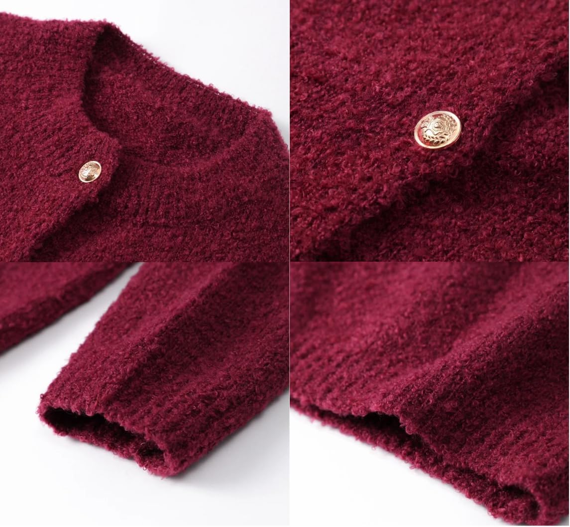 Button Up Cardigan for Women, Crew Neck, Long Sleeve – Casual, Fall Fashion