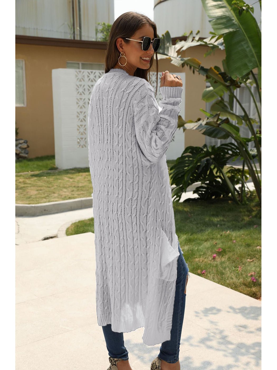 Knitted Long Sleeve Cardigan Sweater – Casual Wear, Layering