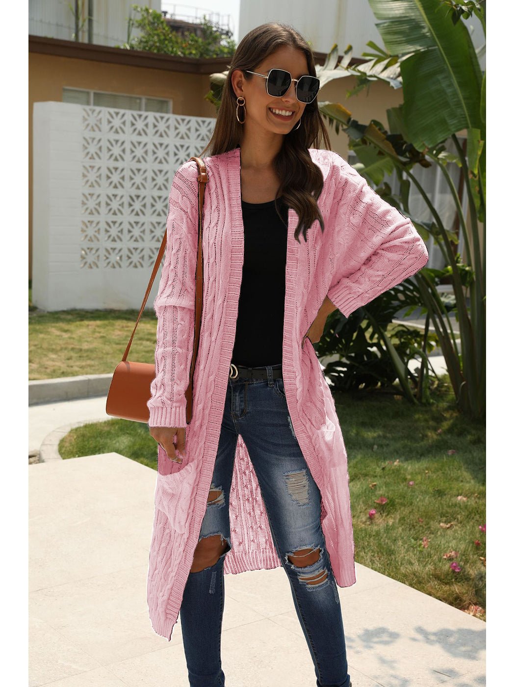 Knitted Long Sleeve Cardigan Sweater – Casual Wear, Layering
