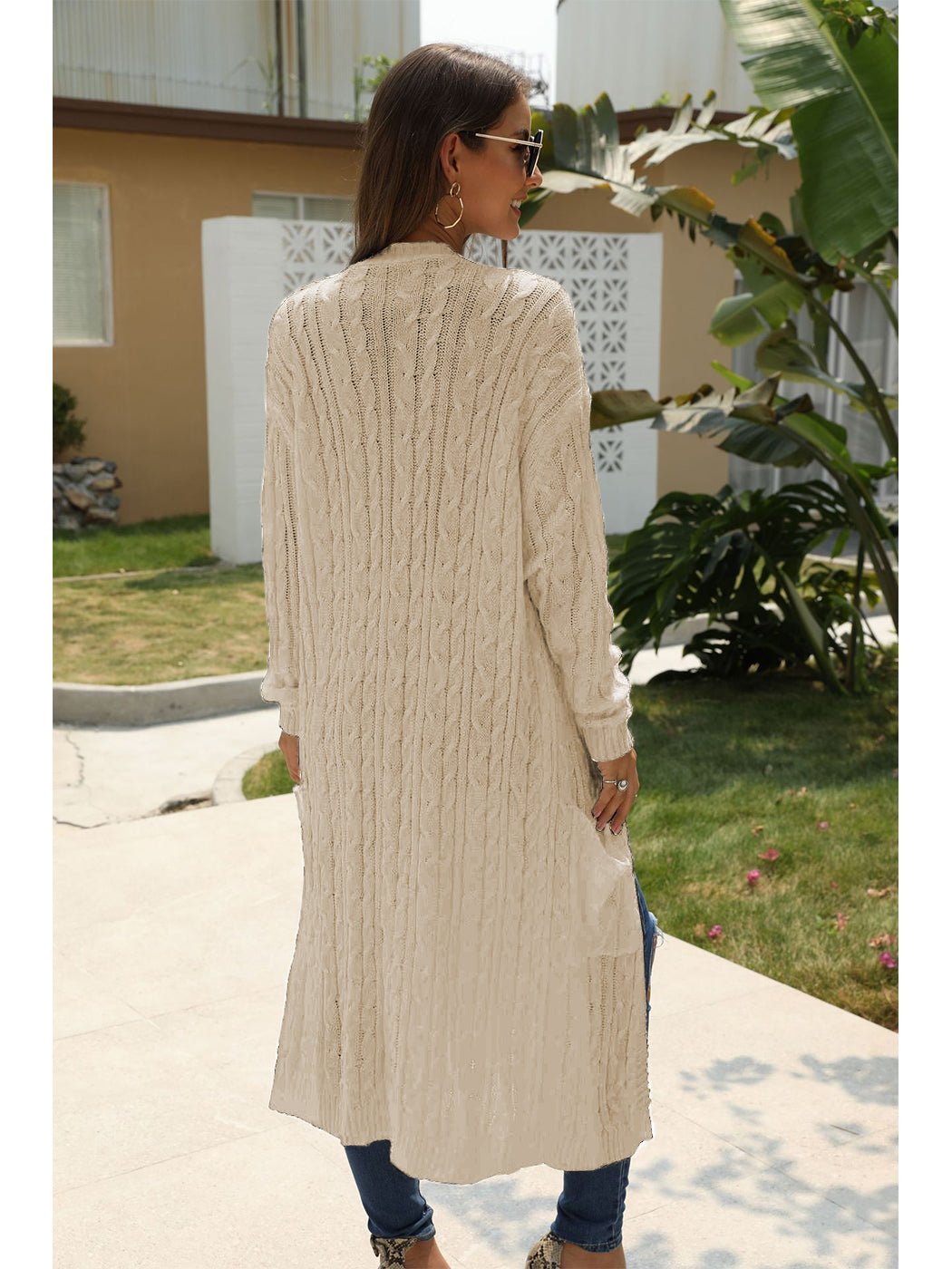 Knitted Long Sleeve Cardigan Sweater – Casual Wear, Layering