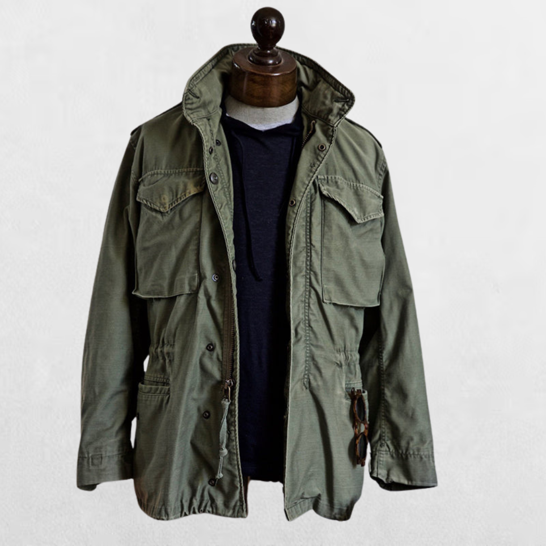 Men's Military Field Jacket | Durable Cotton Blend | Outdoor & Casual Wear