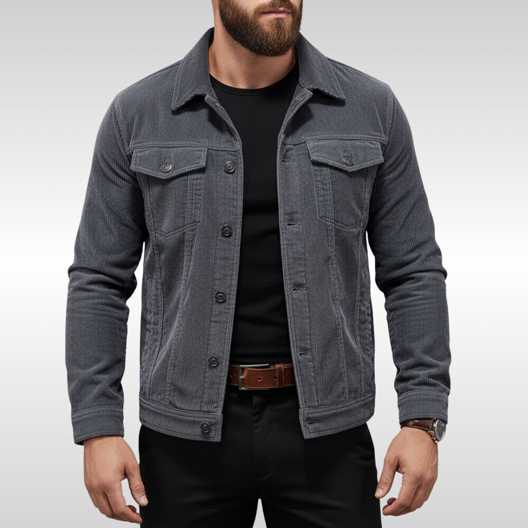 Men's Corduroy Jacket with Modern Comfort for Casual Wear