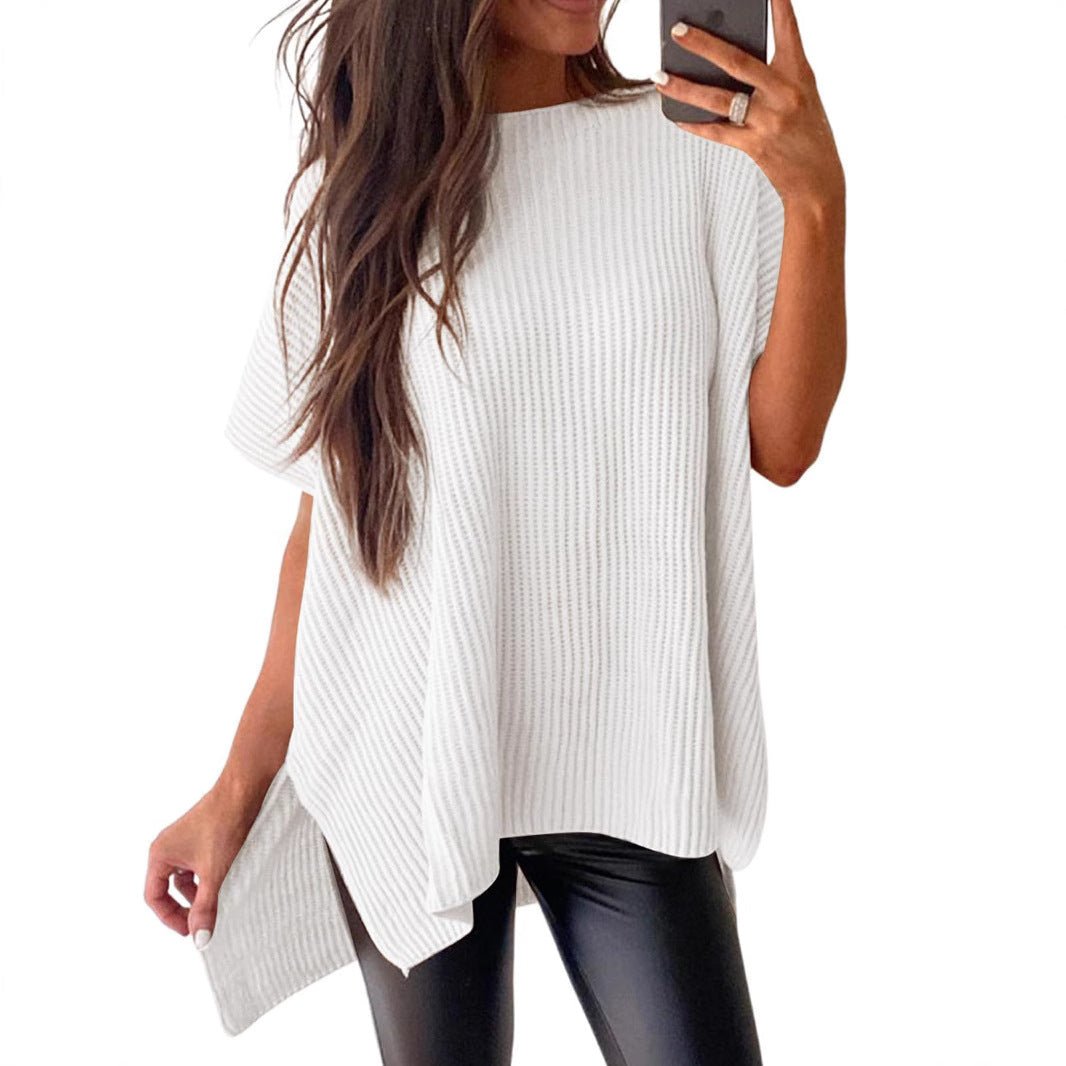 Pullover Knit T-Shirt for Women – Leisure, Casual