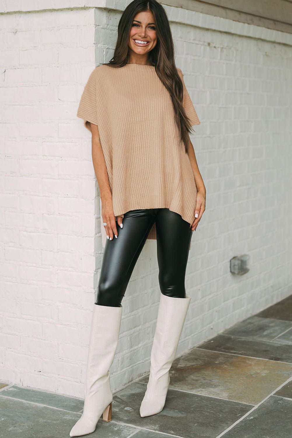 Pullover Knit T-Shirt for Women – Leisure, Casual