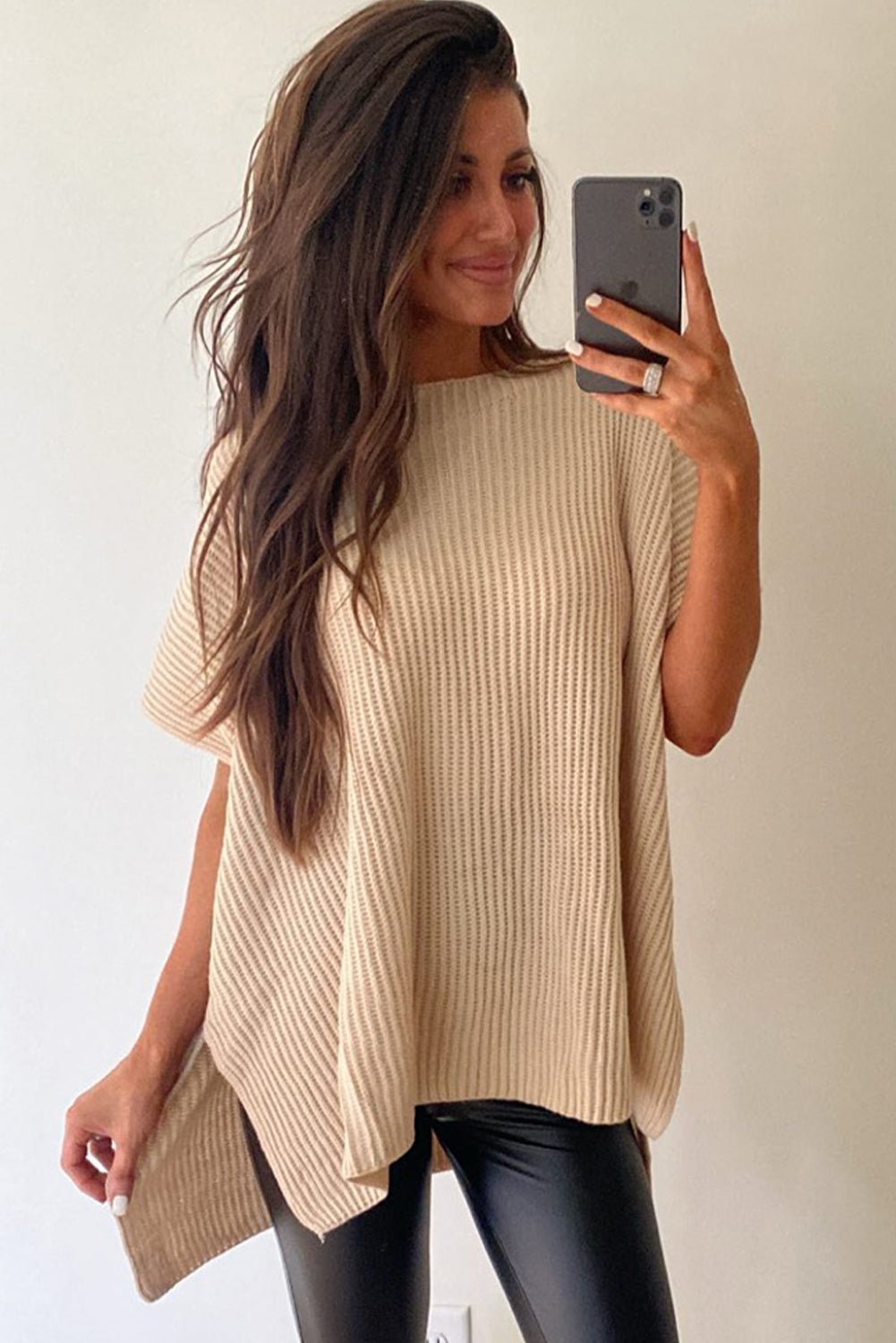 Pullover Knit T-Shirt for Women – Leisure, Casual
