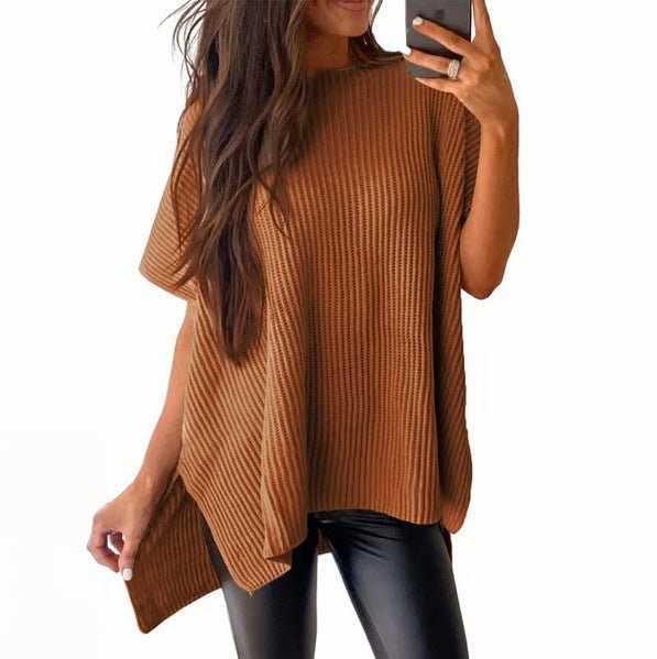 Pullover Knit T-Shirt for Women – Leisure, Casual