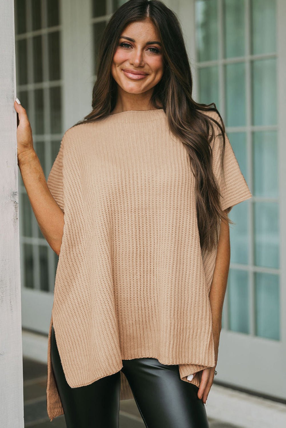 Pullover Knit T-Shirt for Women – Leisure, Casual