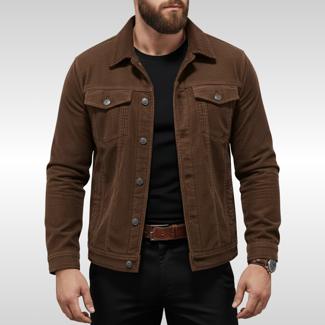 Men's Corduroy Jacket with Modern Comfort for Casual Wear