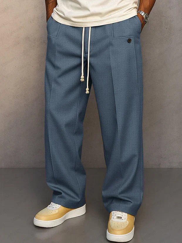 Adjustable Drawstring Pants for Men | Classic Fit | Casual Wear | Comfortable Fabric - Satinni
