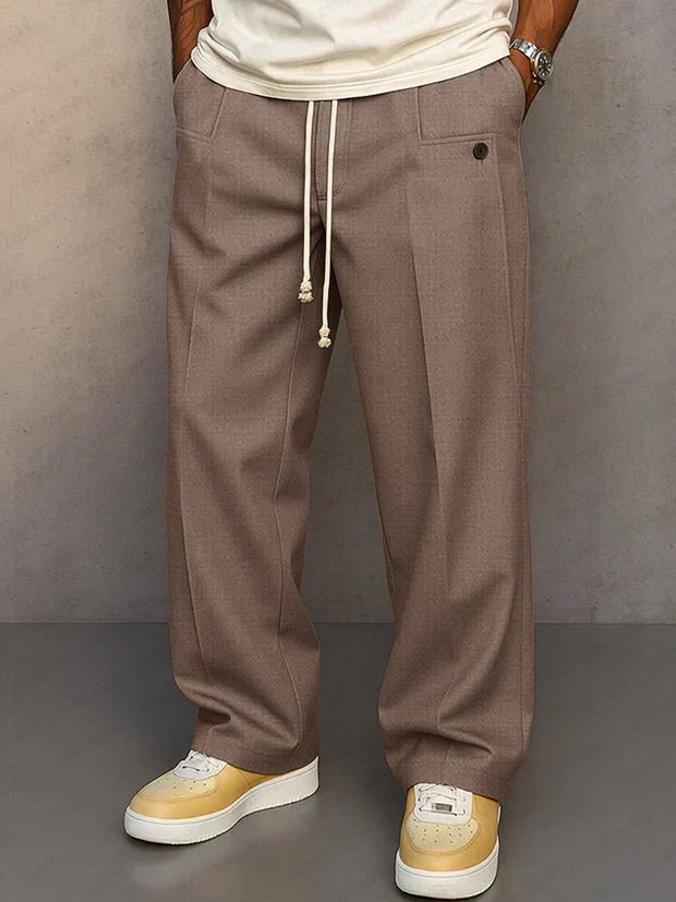 Adjustable Drawstring Pants for Men | Classic Fit | Casual Wear | Comfortable Fabric - Satinni