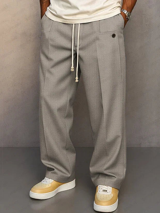 Adjustable Drawstring Pants for Men | Classic Fit | Casual Wear | Comfortable Fabric - Satinni