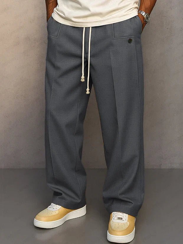 Adjustable Drawstring Pants for Men | Classic Fit | Casual Wear | Comfortable Fabric - Satinni