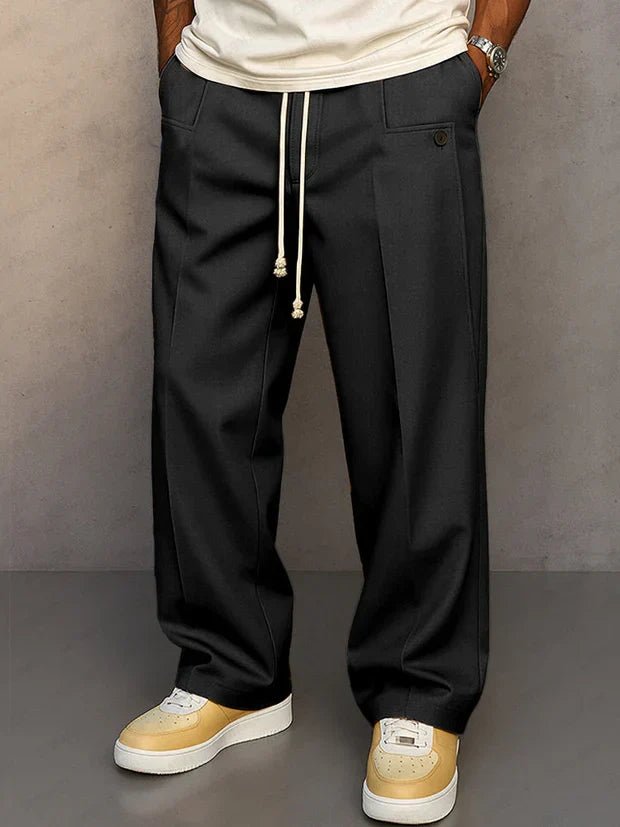 Adjustable Drawstring Pants for Men | Classic Fit | Casual Wear | Comfortable Fabric - Satinni