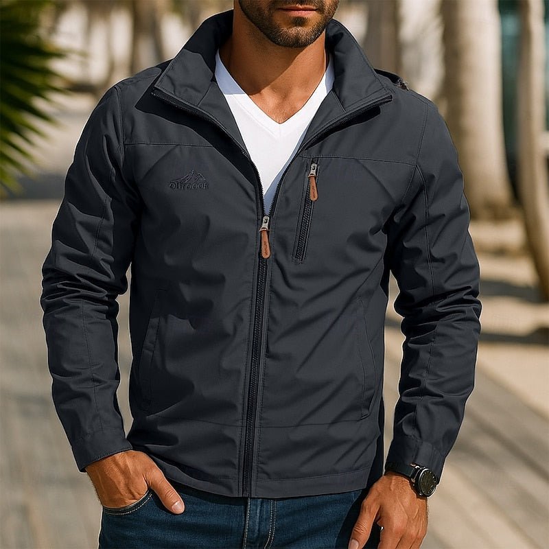 All-Weather Outdoor Jacket for Men | Waterproof, Windproof, Lightweight Design - Satinni