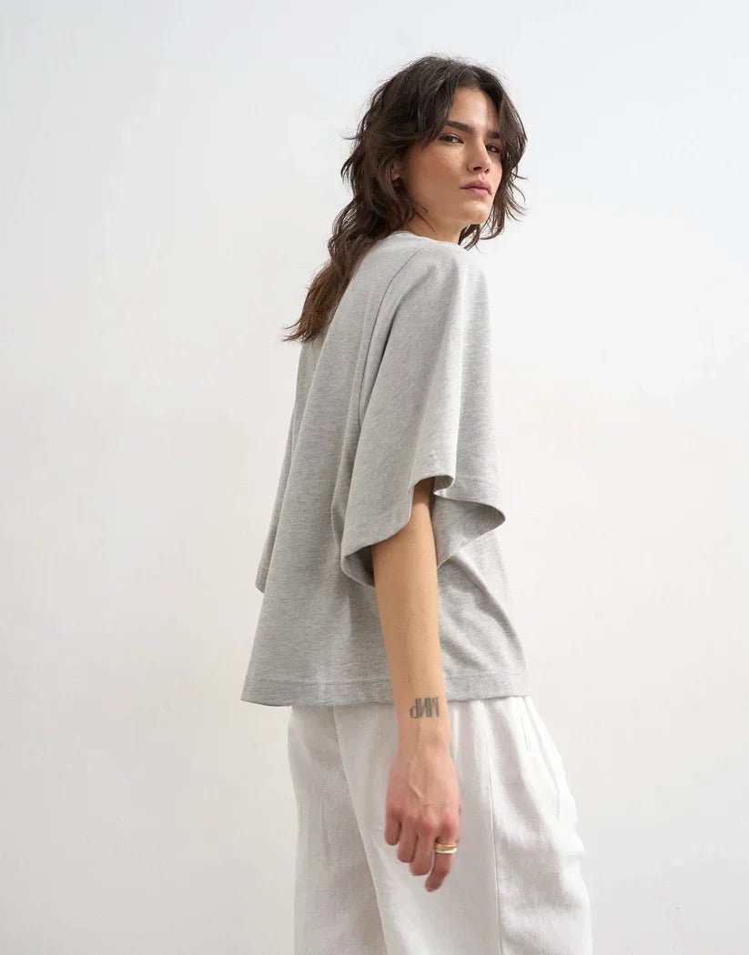 Batwing T-Shirt – Women's Oversized Short Sleeve Top, Casual Everyday Style - Satinni