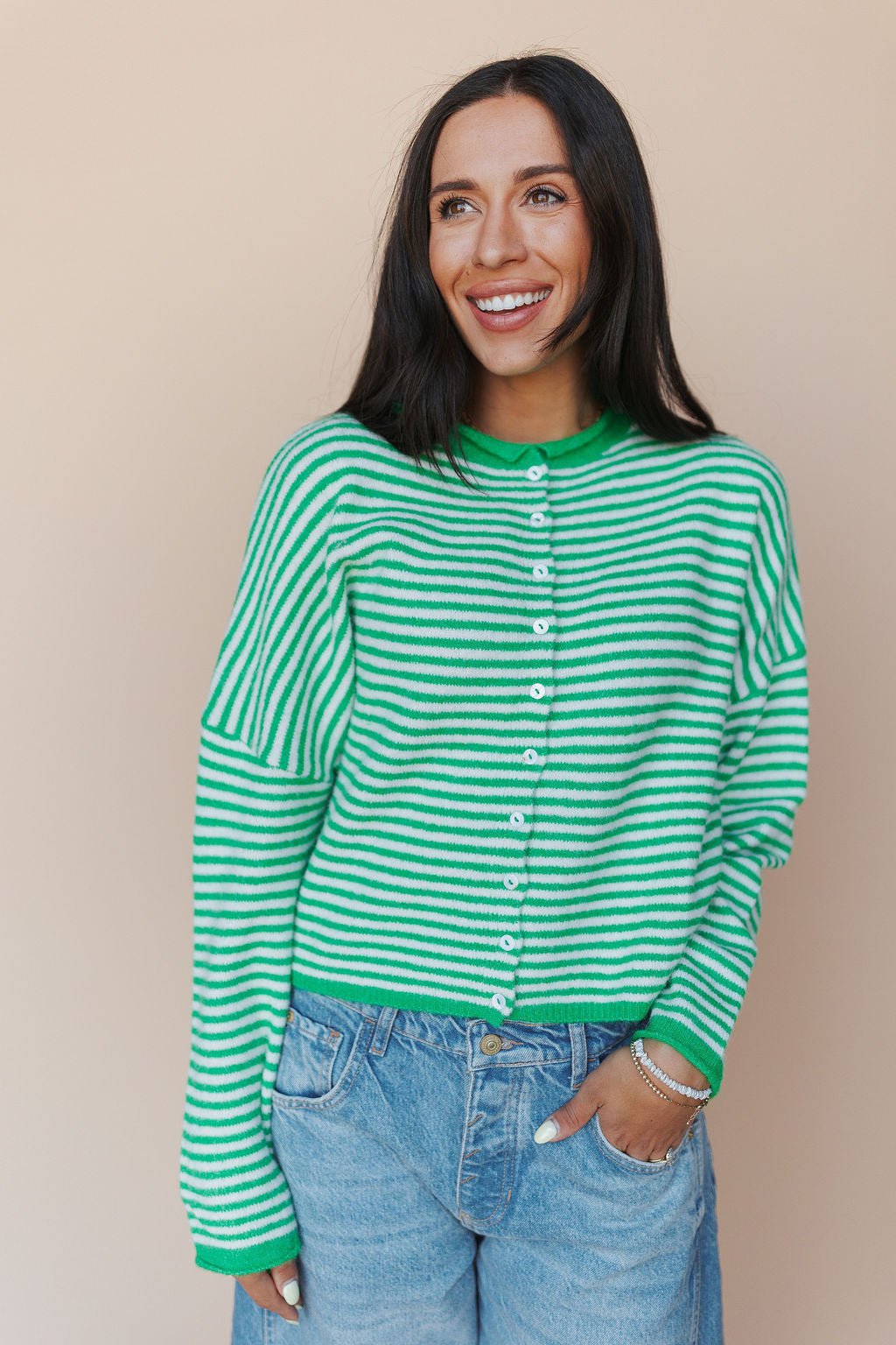 Cardigan Stripe Piper – Casual Wear, Everyday Style