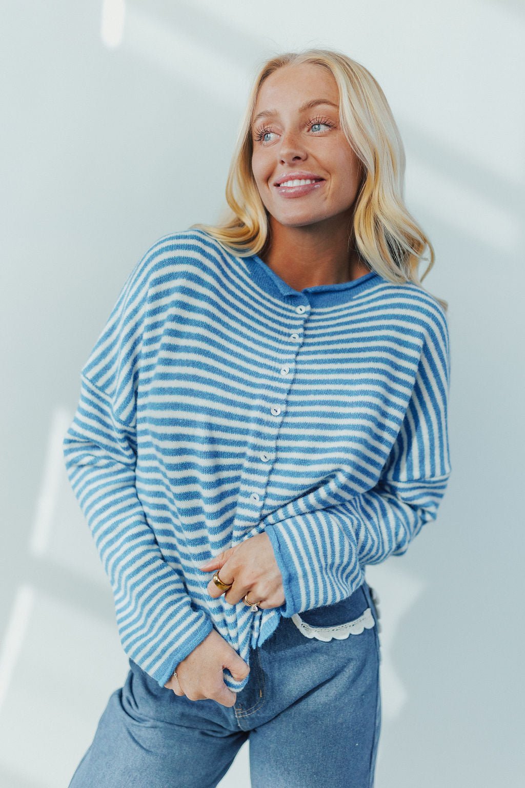 Cardigan Stripe Piper – Casual Wear, Everyday Style