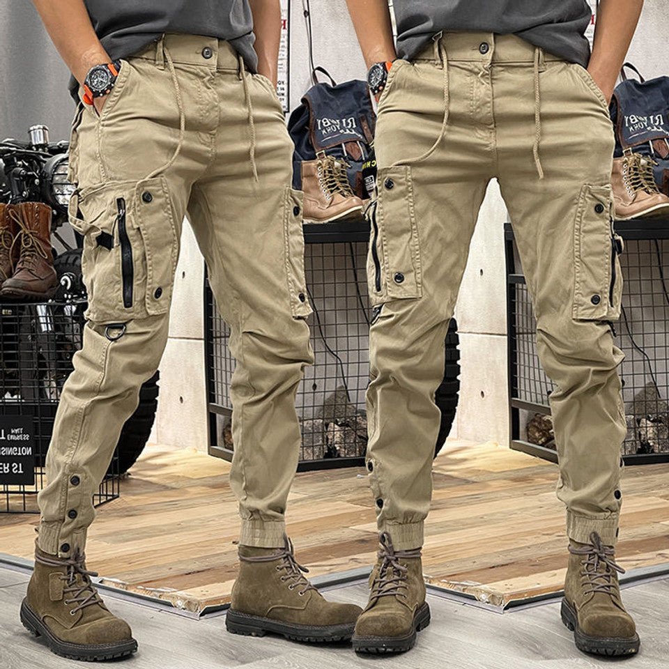 Cargo Multi-Pocket Pants for Men | Durable Fabric | Casual Outdoor Wear - Satinni
