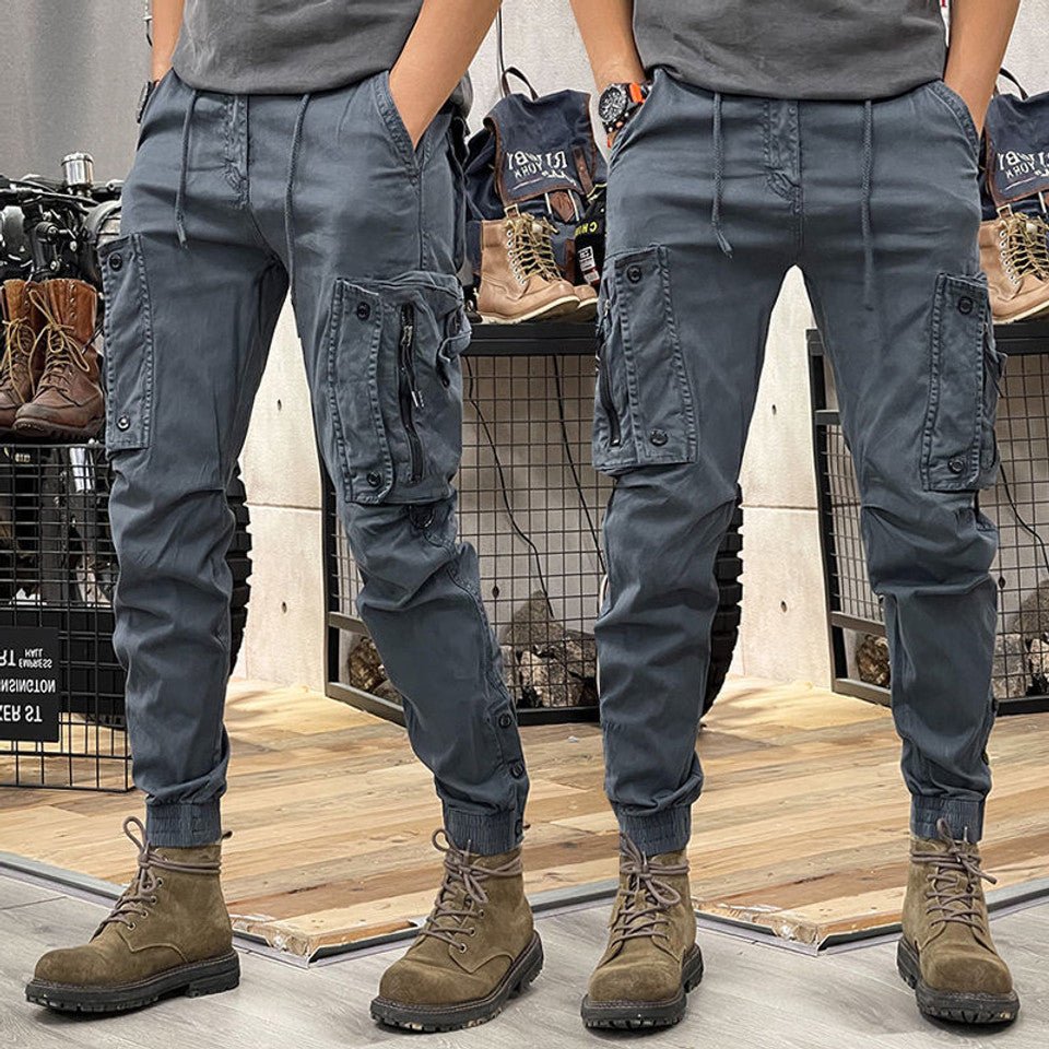 Cargo Multi-Pocket Pants for Men | Durable Fabric | Casual Outdoor Wear - Satinni