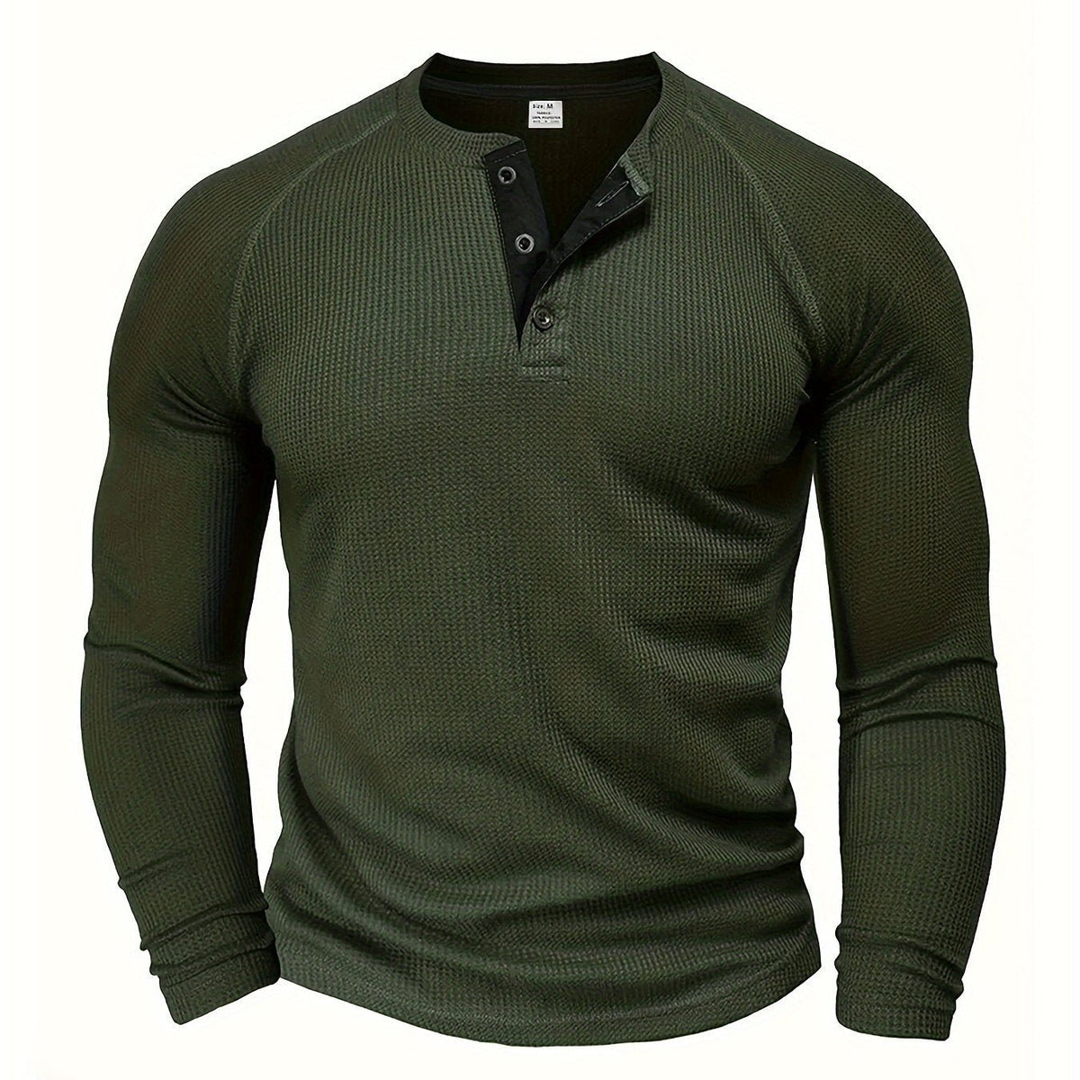 Classic Button Henley Shirt | Cotton Blend | Casual Wear for Men - Satinnis
