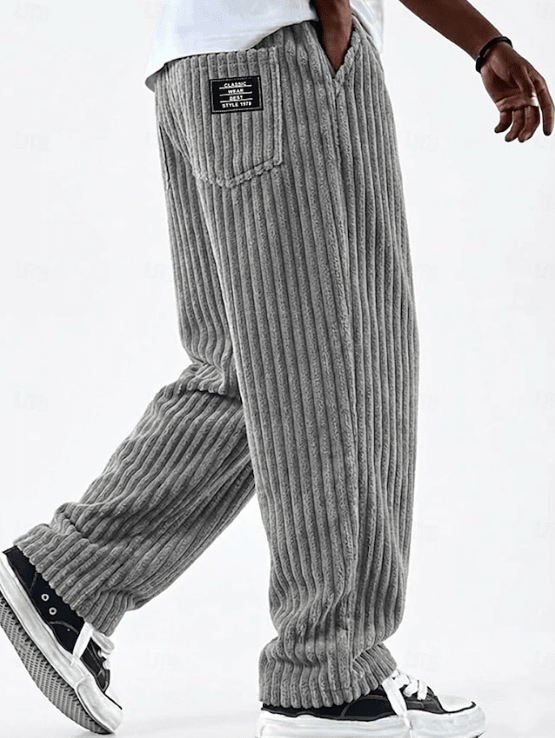 Classic Corduroy Everyday Pants for Men | Comfortable Casual Wear - Satinni