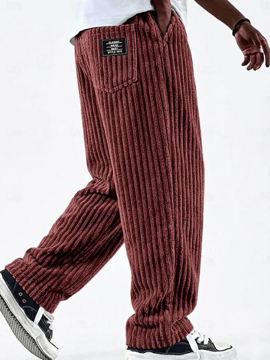 Classic Corduroy Everyday Pants for Men | Comfortable Casual Wear - Satinni