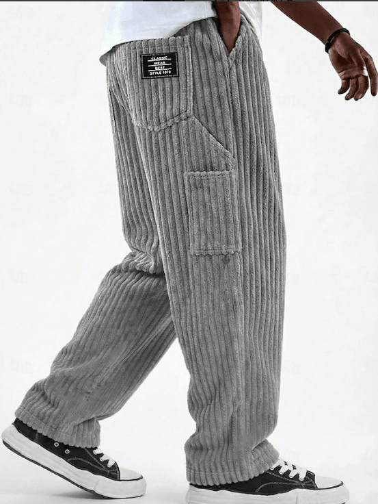 Classic Corduroy Everyday Pants for Men | Comfortable Casual Wear - Satinni