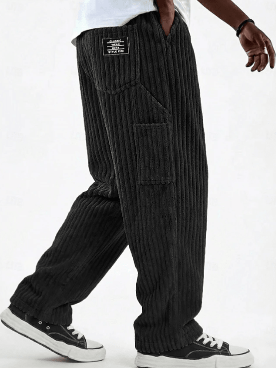 Classic Corduroy Everyday Pants for Men | Comfortable Casual Wear - Satinni
