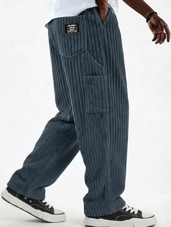 Classic Corduroy Everyday Pants for Men | Comfortable Casual Wear - Satinni