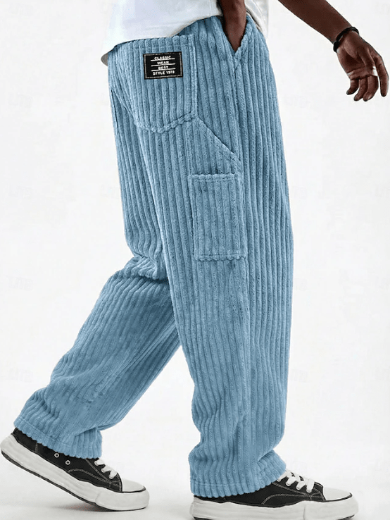 Classic Corduroy Everyday Pants for Men | Comfortable Casual Wear - Satinni