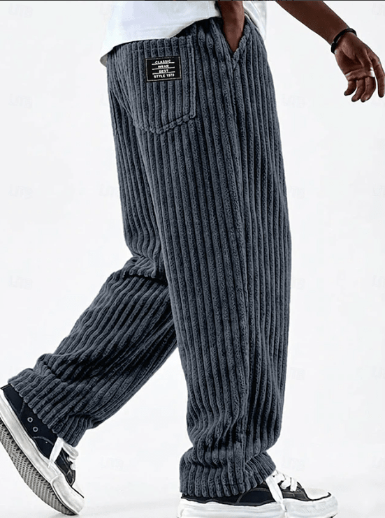 Classic Corduroy Everyday Pants for Men | Comfortable Casual Wear - Satinni