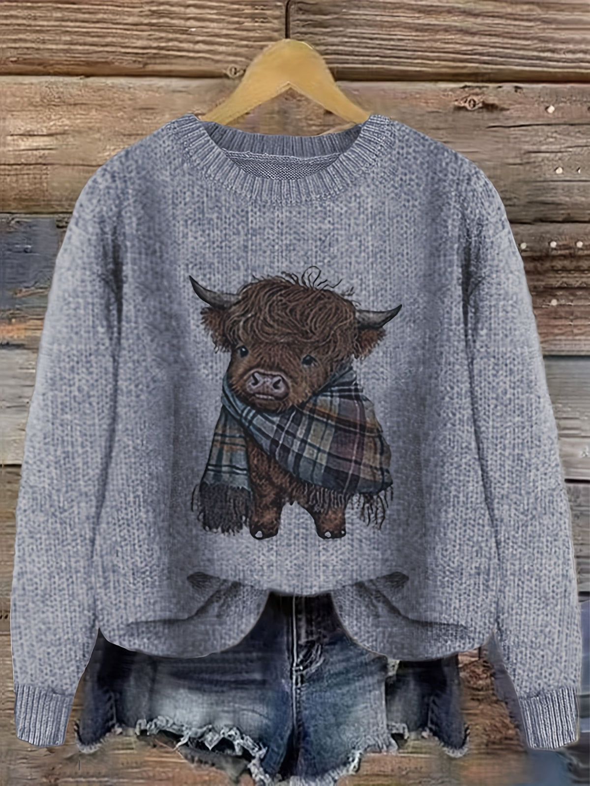 Cozy Crewneck Sweater for Women | Soft Knit Fabric | Casual Wear - Satinnis