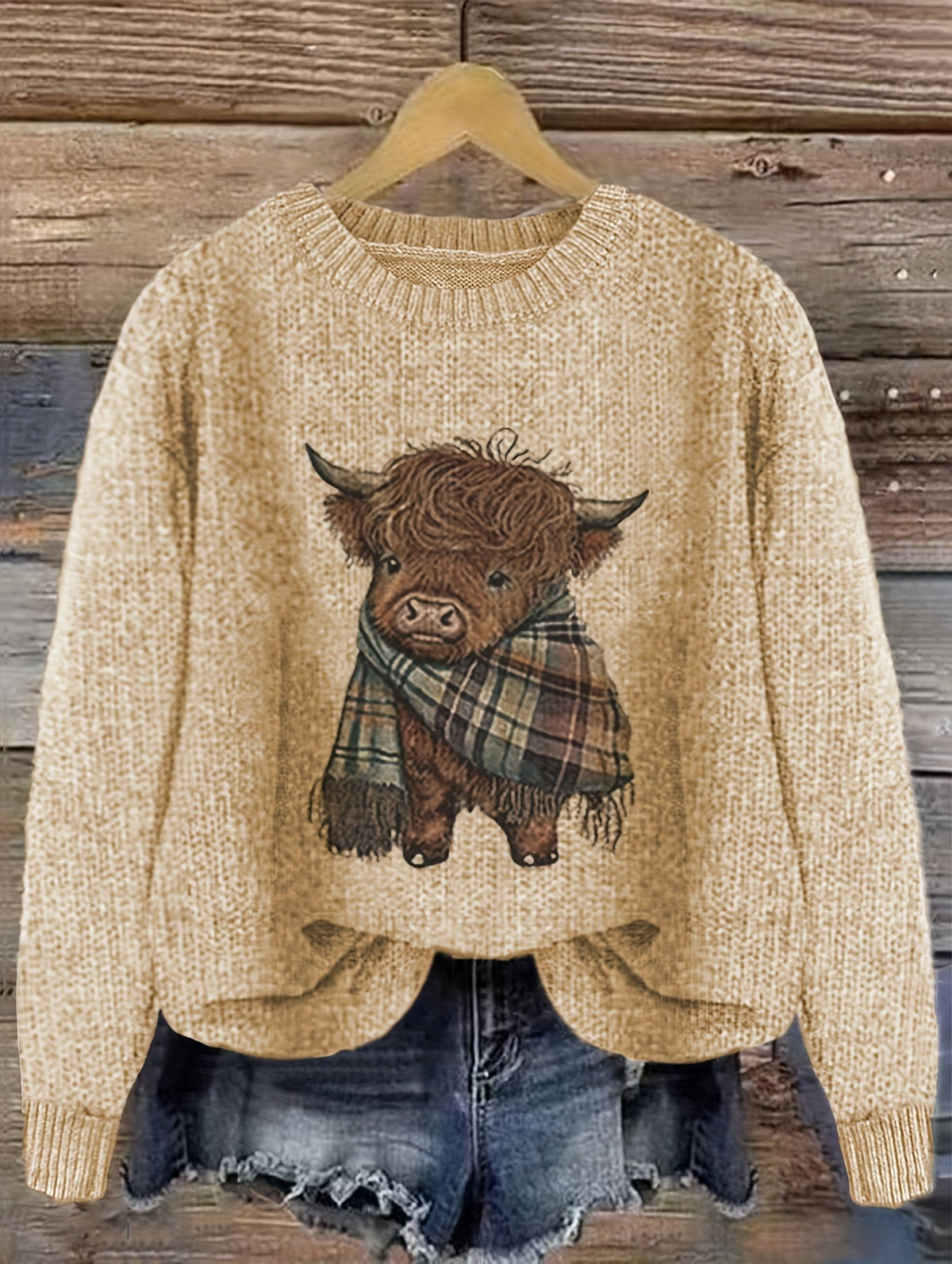 Cozy Crewneck Sweater for Women | Soft Knit Fabric | Casual Wear - Satinnis