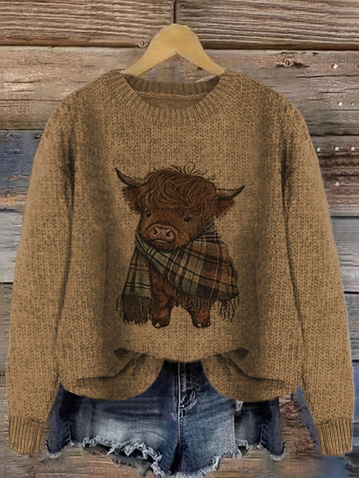 Cozy Crewneck Sweater for Women | Soft Knit Fabric | Casual Wear - Satinnis