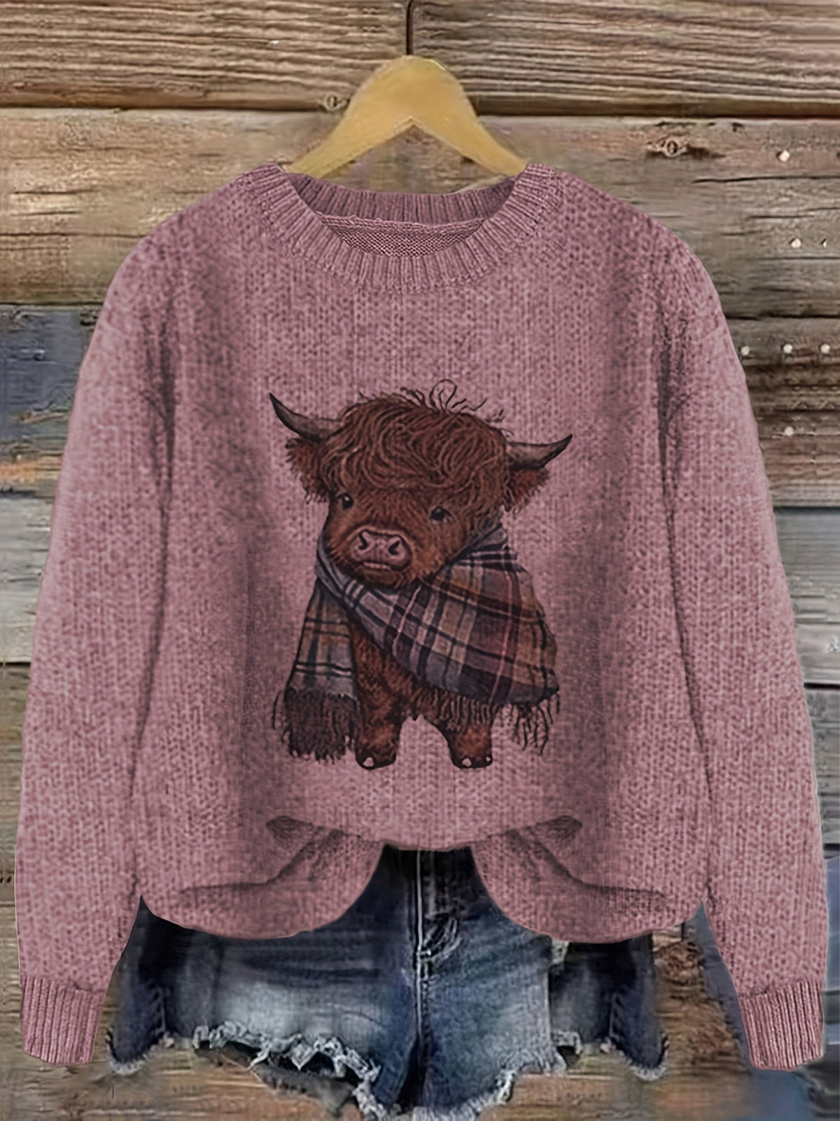 Cozy Crewneck Sweater for Women | Soft Knit Fabric | Casual Wear - Satinnis