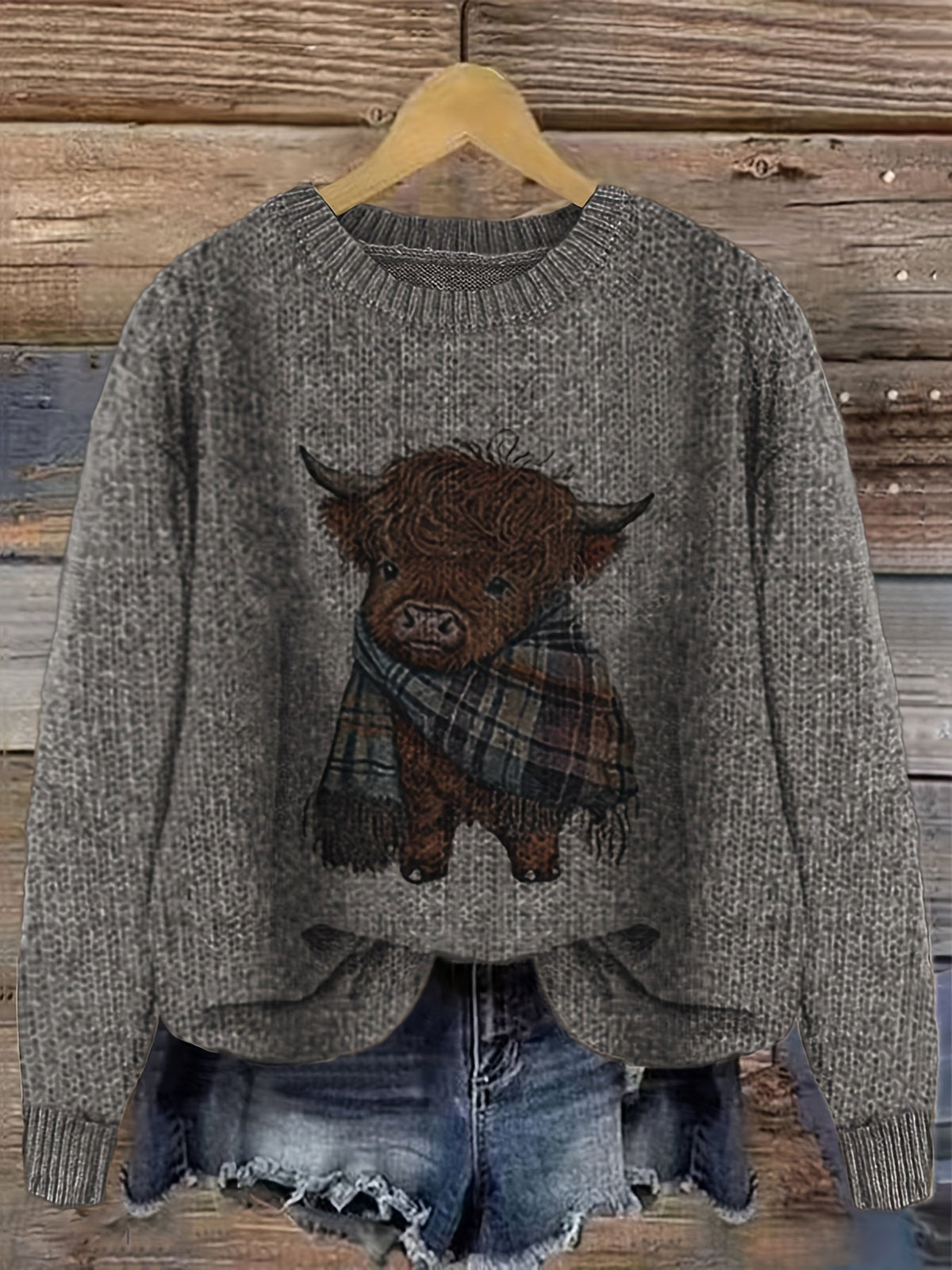Cozy Crewneck Sweater for Women | Soft Knit Fabric | Casual Wear - Satinnis