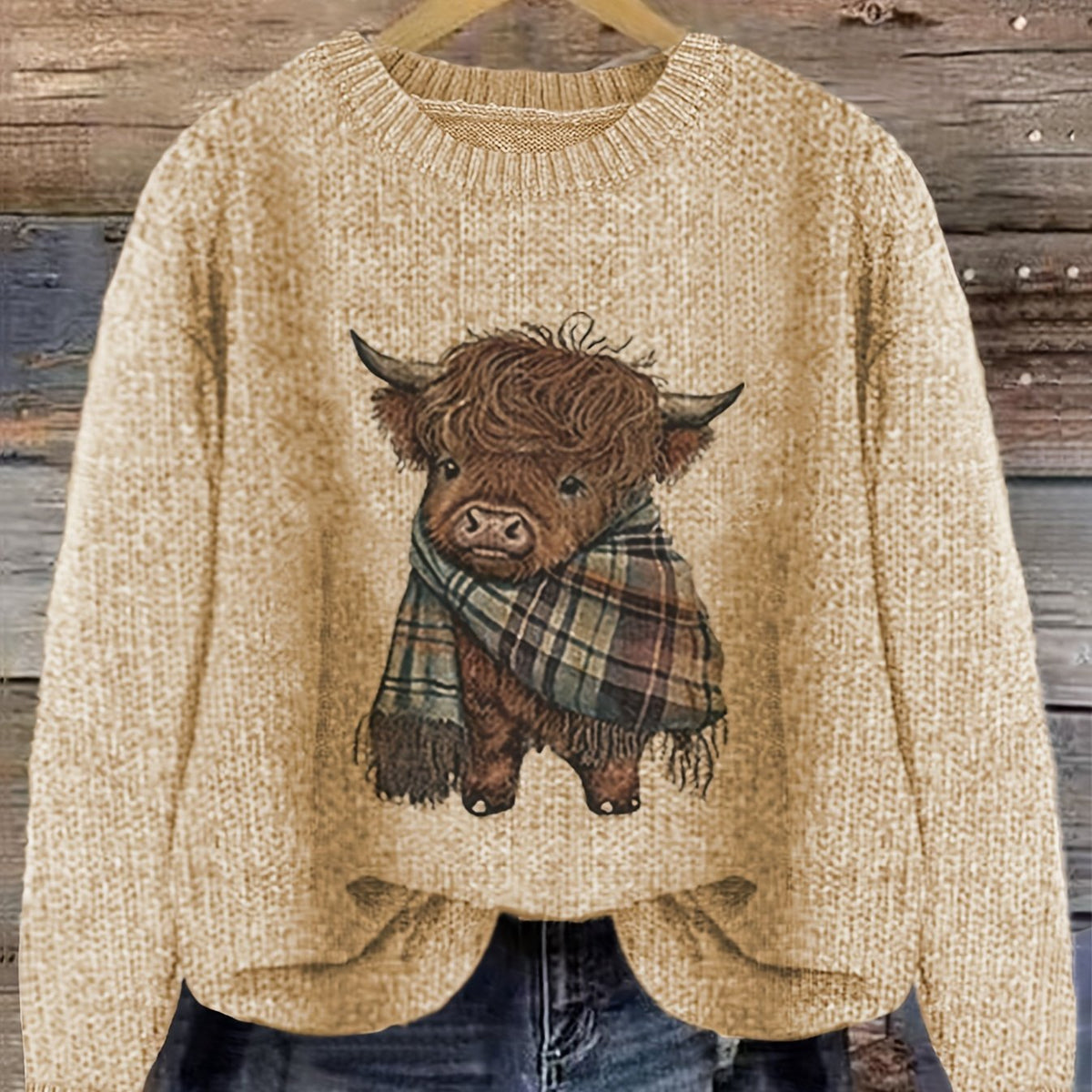 Cozy Crewneck Sweater for Women | Soft Knit Fabric | Casual Wear - Satinnis