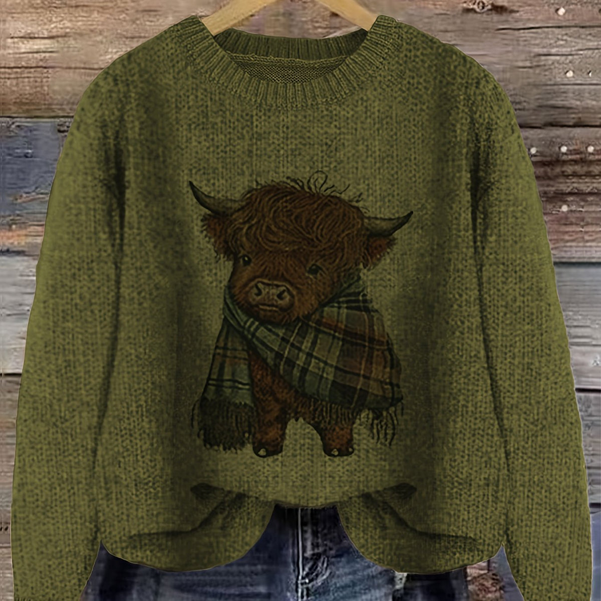 Cozy Crewneck Sweater for Women | Soft Knit Fabric | Casual Wear - Satinnis