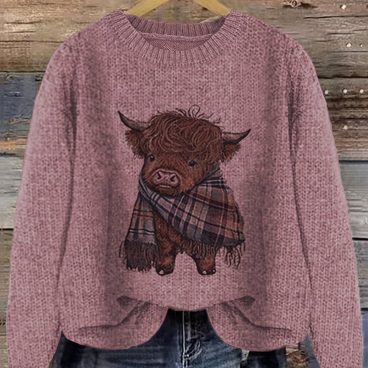Cozy Crewneck Sweater for Women | Soft Knit Fabric | Casual Wear - Satinnis