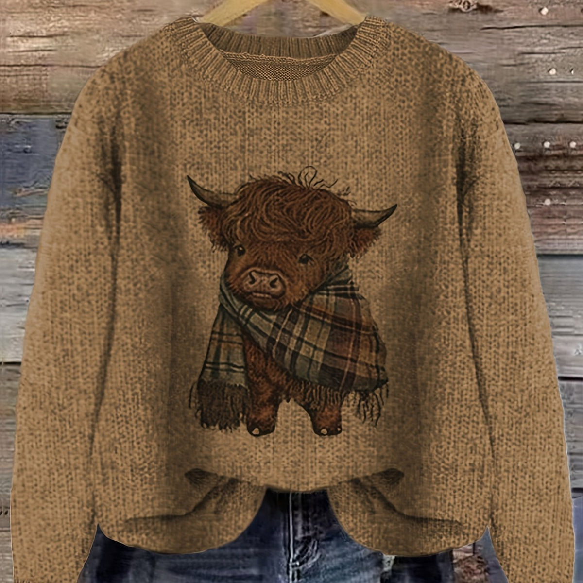 Cozy Crewneck Sweater for Women | Soft Knit Fabric | Casual Wear - Satinnis