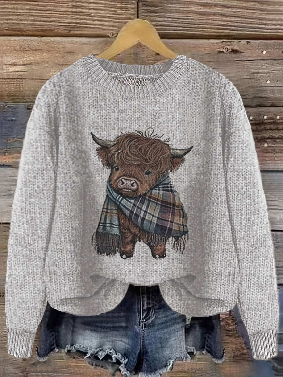 Cozy Crewneck Sweater for Women | Soft Knit Fabric | Casual Wear - Satinnis