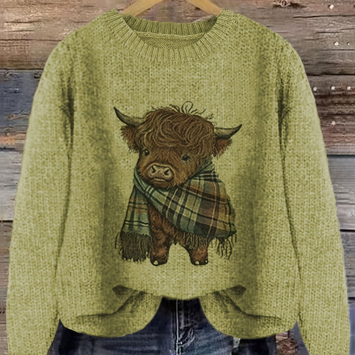 Cozy Crewneck Sweater for Women | Soft Knit Fabric | Casual Wear - Satinnis