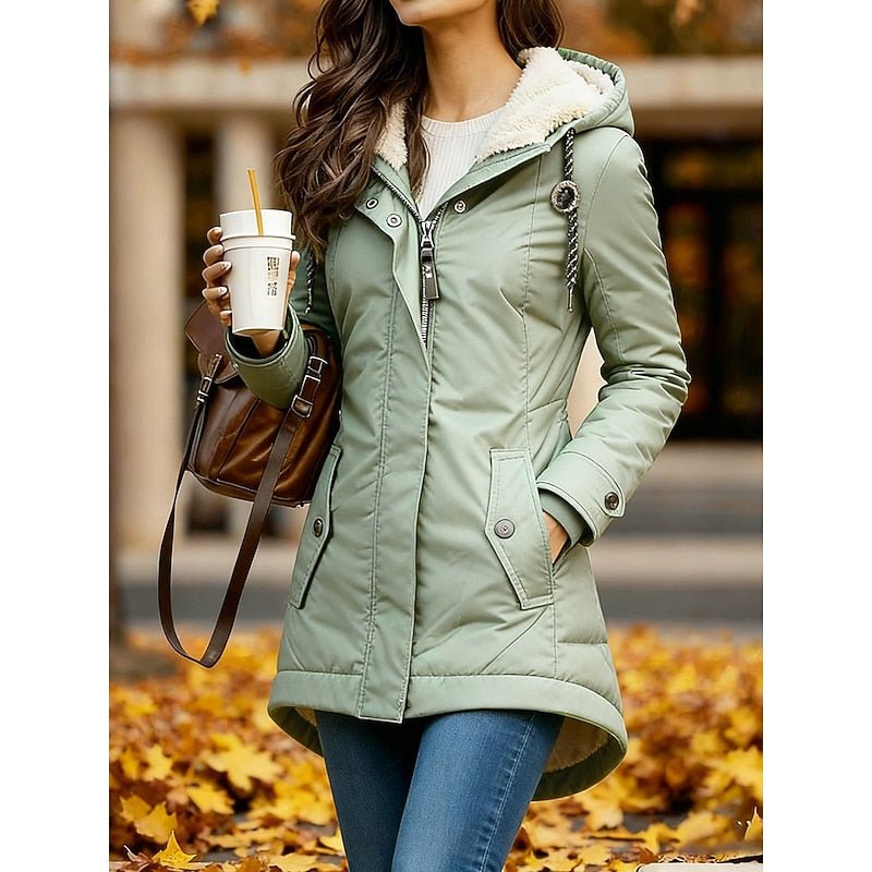 Cozy Hooded Winter Parka for Women - Warm Insulated Outerwear Jacket - Satinnis