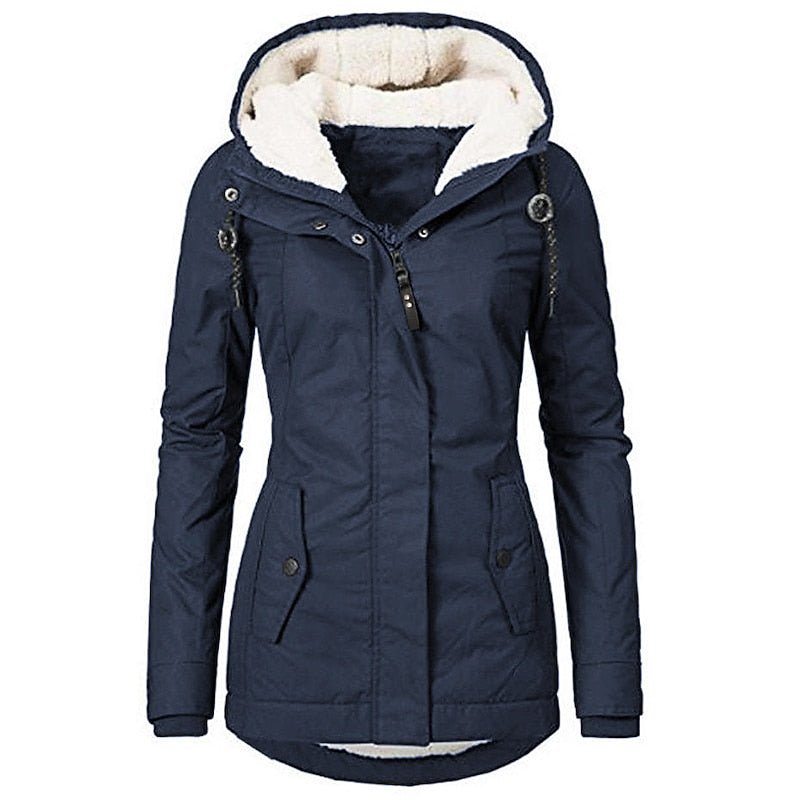 Cozy Hooded Winter Parka for Women - Warm Insulated Outerwear Jacket - Satinnis