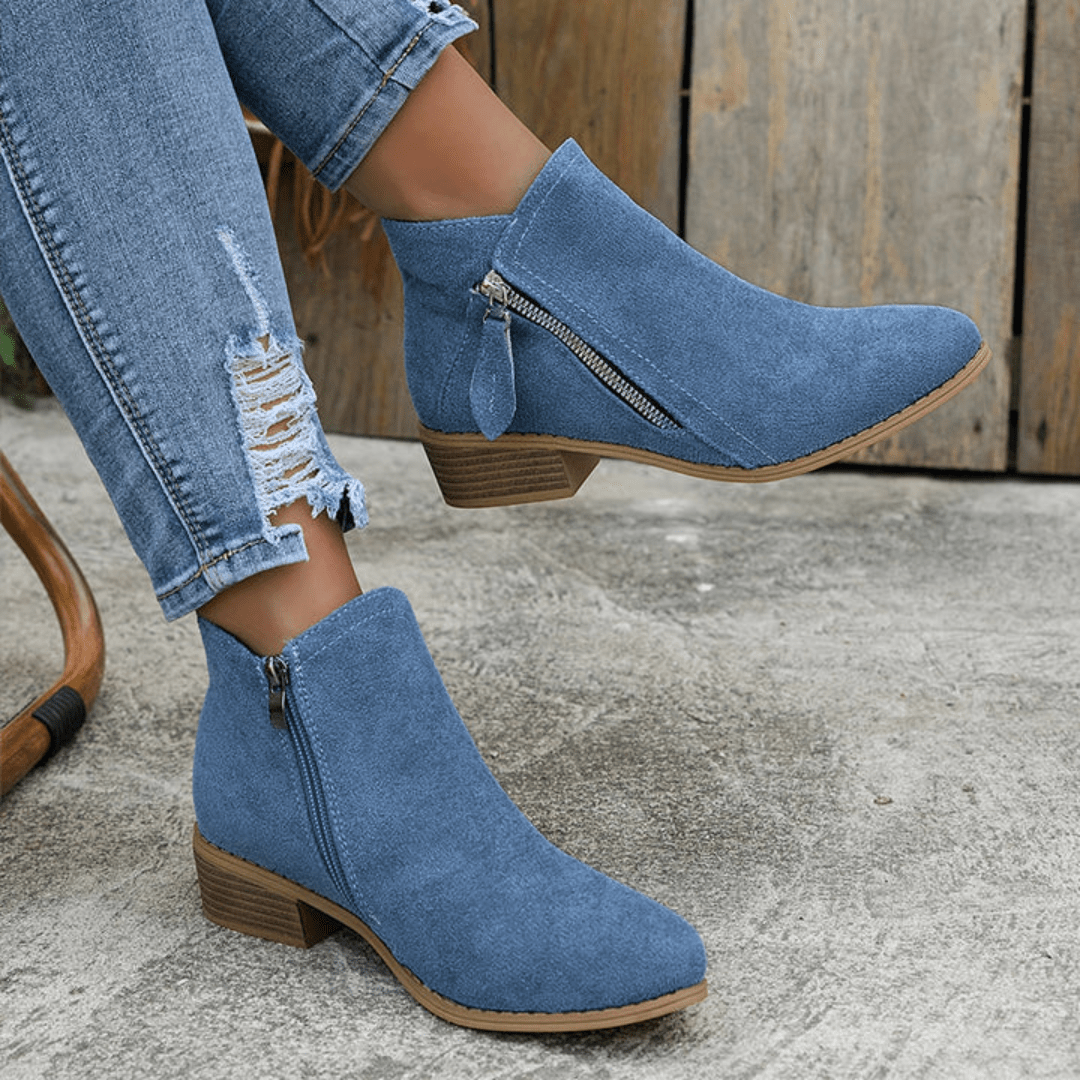 Elegant Zipper Shoes for Women | Comfortable Design | Casual Footwear - Satinni