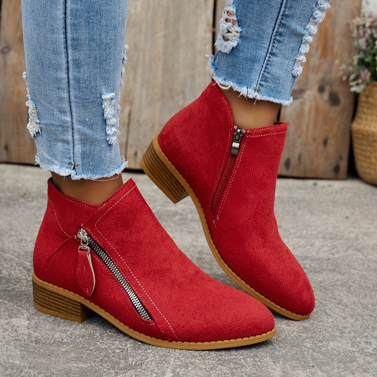 Elegant Zipper Shoes for Women | Comfortable Design | Casual Footwear - Satinni
