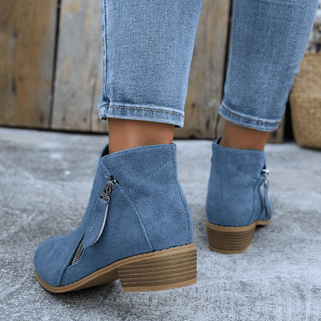 Elegant Zipper Shoes for Women | Comfortable Design | Casual Footwear - Satinni