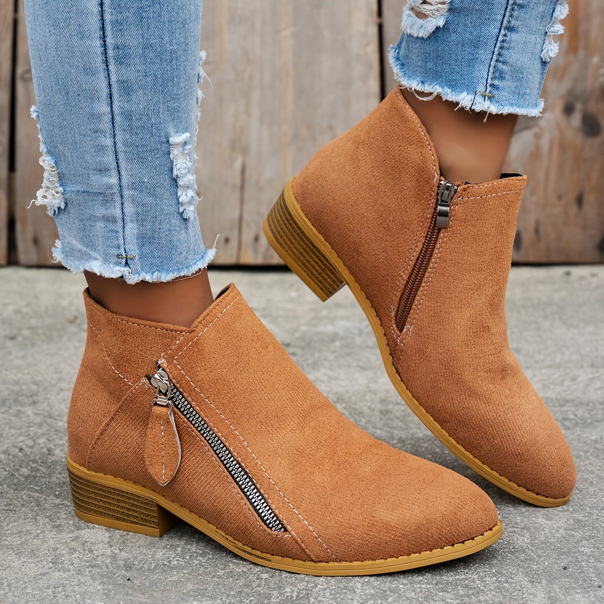 Elegant Zipper Shoes for Women | Comfortable Design | Casual Footwear - Satinni