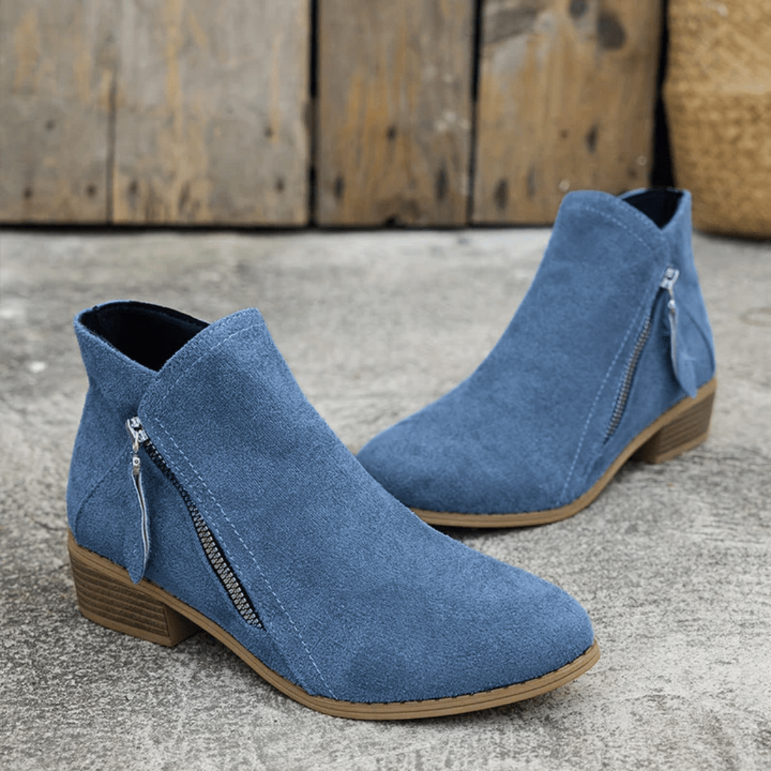 Elegant Zipper Shoes for Women | Comfortable Design | Casual Footwear - Satinni